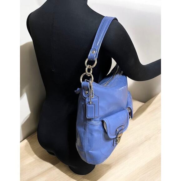 Coach F23401 Daisy Liquid Gloss Pocket Hobo Bag - Picture 8 of 13